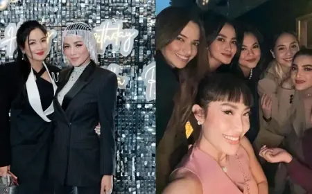 Dari Nia Ramadhani - Nagita Slavina, Begini Gaya Geng Cendol di Perayaan Ultah Olla Ramlan