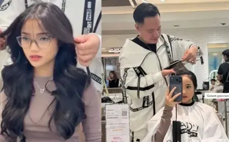 Gaya Rambut Baru Fuji, Panjang Berkilau Dengan Poni Tipis Yang Cantik