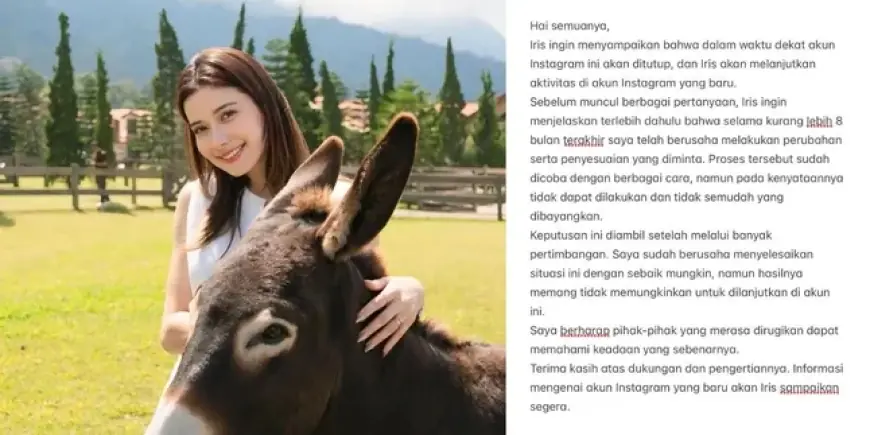 Iris Wullur Putuskan Tutup Akun Instagram, Ungkap Alasan Setelah 8 Bulan Berusaha